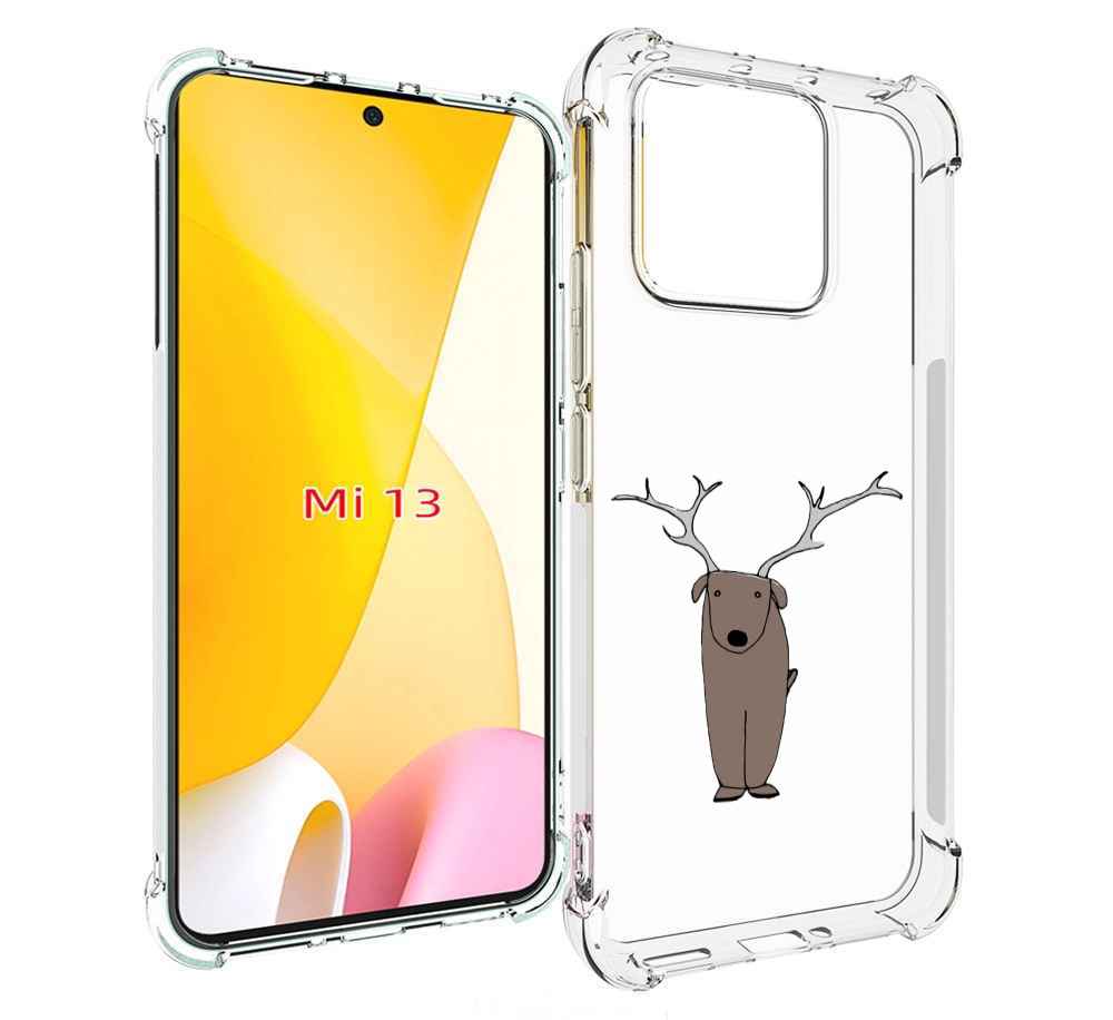 

Чехол MyPads Собака олень для Xiaomi 13, Прозрачный, Tocco