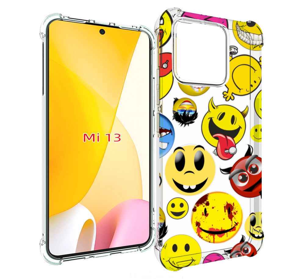 

Чехол MyPads Смайлики для Xiaomi 13, Прозрачный, Tocco
