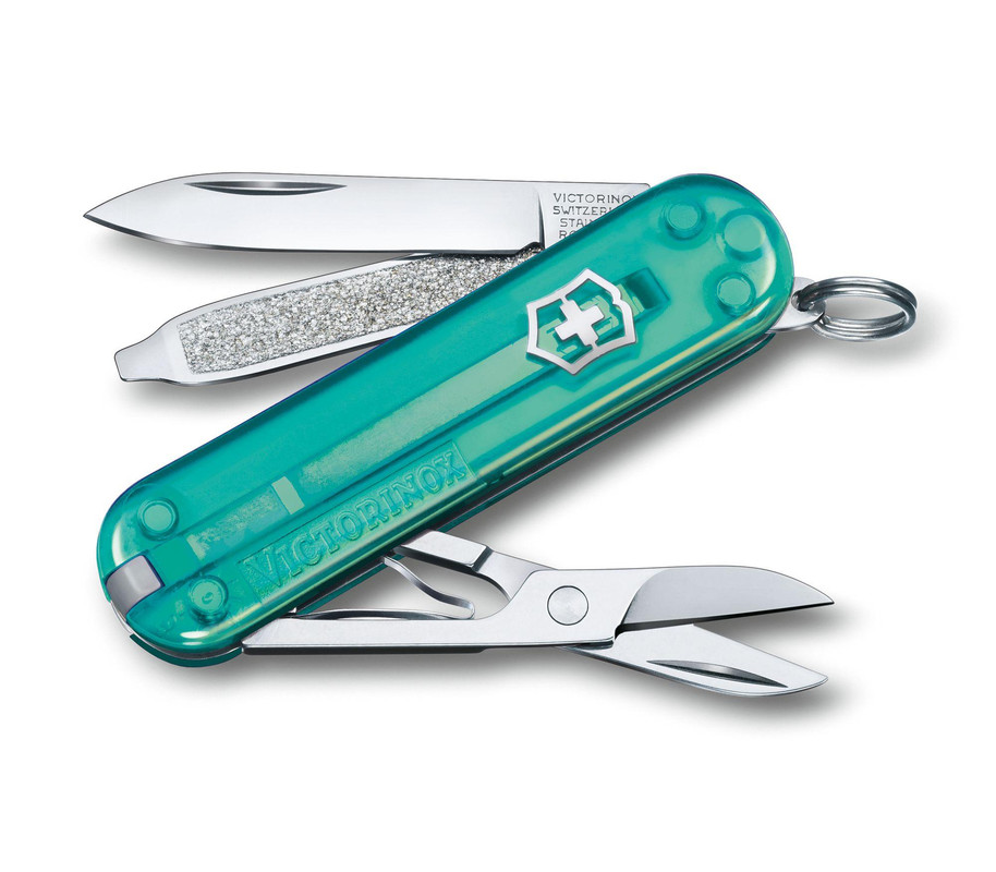 

Нож Victorinox перочинный Tropical Surf, синий, 7 опций, MLN-0.6223.T24G