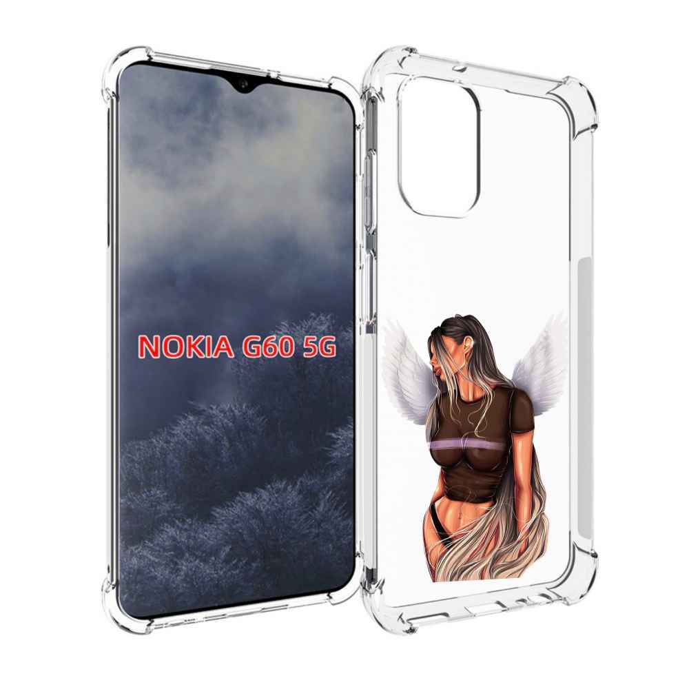 

Чехол MyPads девушка-ангел-с-крыльями женский для Nokia G60 5G, Прозрачный, Tocco