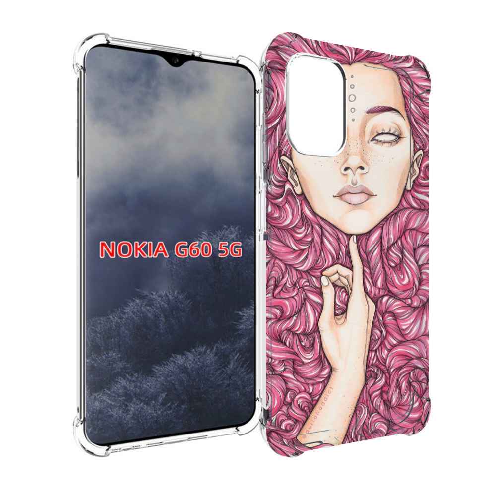 

Чехол MyPads девушка утонула в волосах женский для Nokia G60 5G, Прозрачный, Tocco