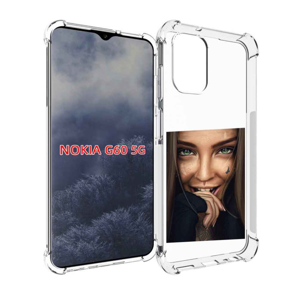 

Чехол MyPads девушка улыбается женский для Nokia G60 5G, Прозрачный, Tocco