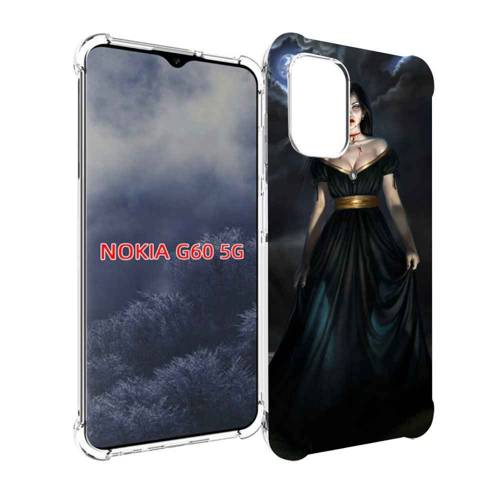 

Чехол MyPads девушка с порезом на горле женский для Nokia G60 5G, Прозрачный, Tocco
