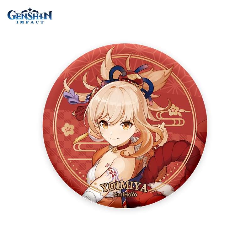 Значок Genshin Impact Inazuma Character Can Badge Yoimiya 6974696610826