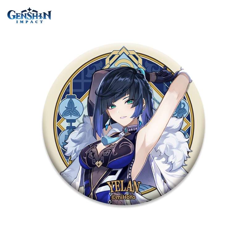 Значок Genshin Impact Liyue Harbour Character Can Badge Yelan