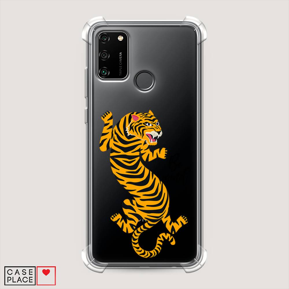 

Чехол Awog на Honor 9A "Tiger be wind", Желтый;черный