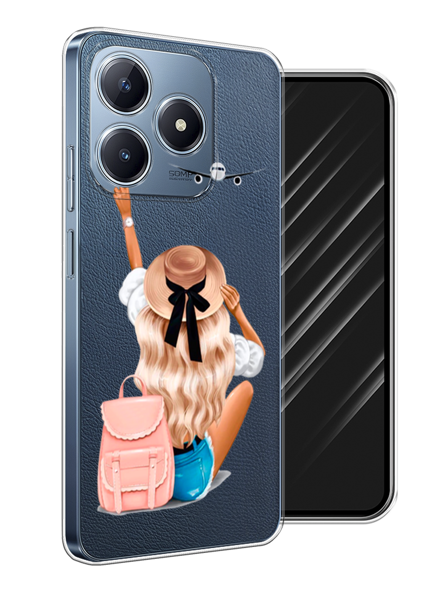 

Чехол Awog на Realme C63 "Автостопом самолетом", Бежевый;белый, 2517350-1