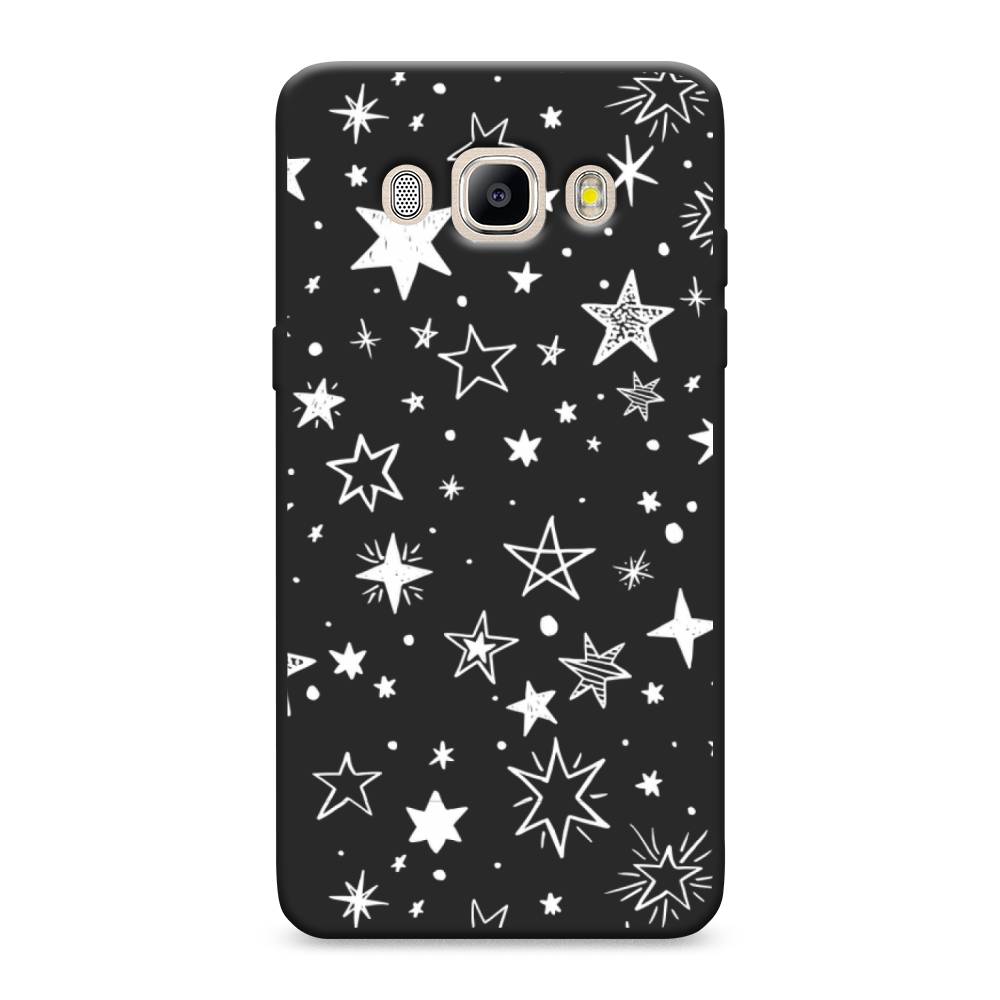 

Чехол Awog на Samsung Galaxy J5 2016 / Самсунг J5 2016 "Звездочки графика белая", Прозрачный;белый, 22752-1