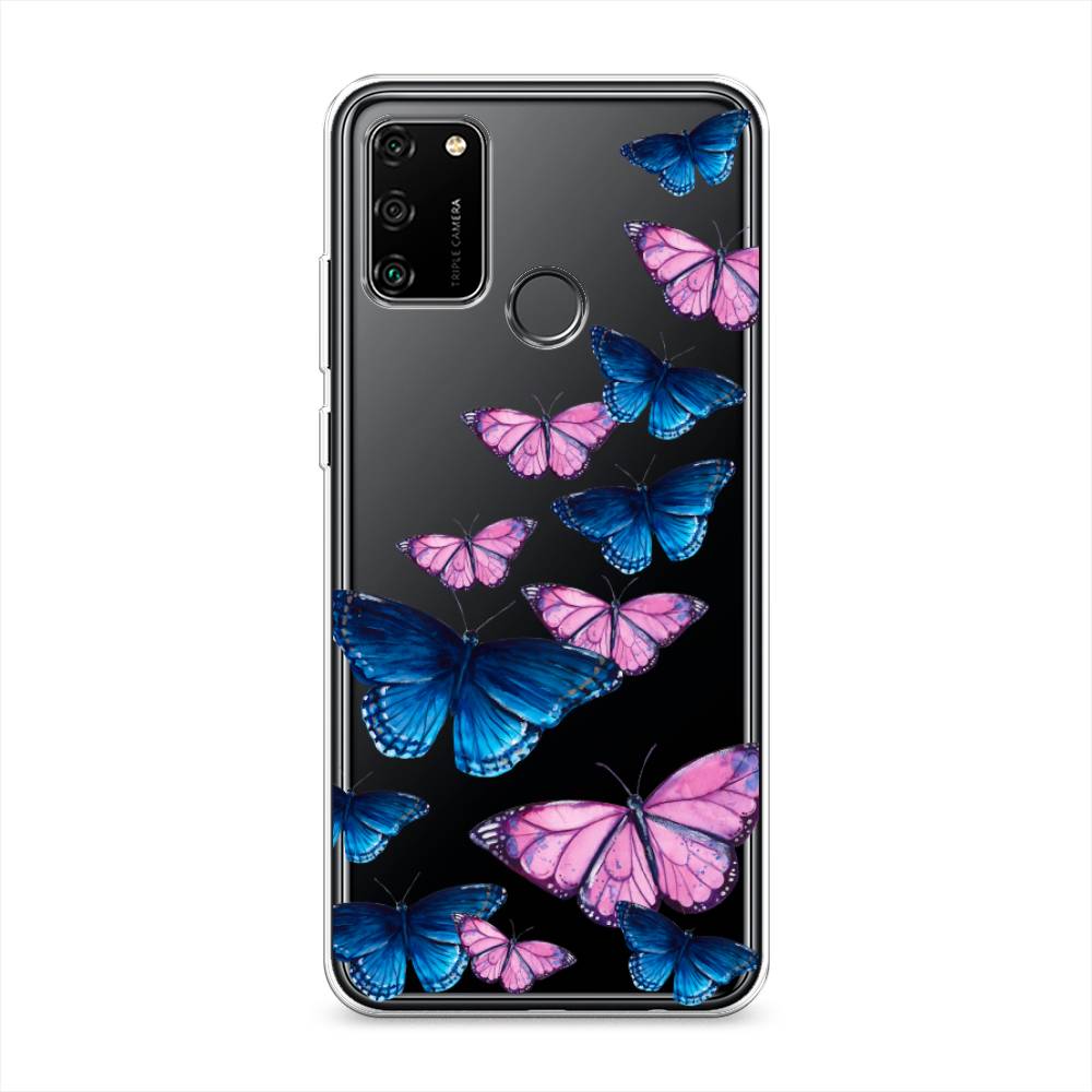 фото Чехол awog "полет бабочек" для honor 9a