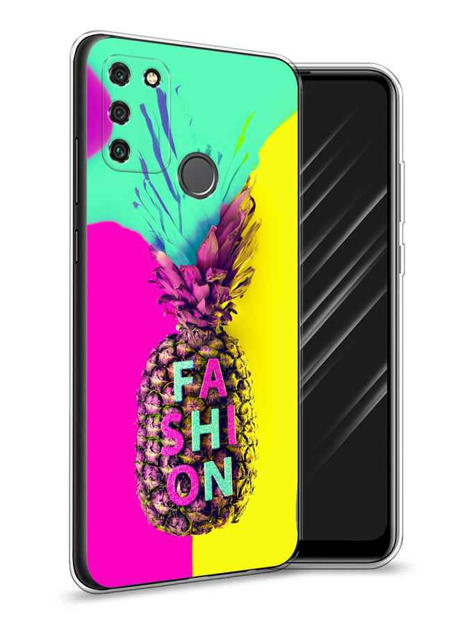 

Чехол Awog на Honor 9A "Кислотный ананас", Желтый;розовый;голубой, 612350-10