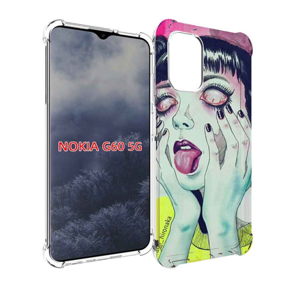 

Чехол MyPads девушка без зрачков для Nokia G60 5G, Прозрачный, Tocco