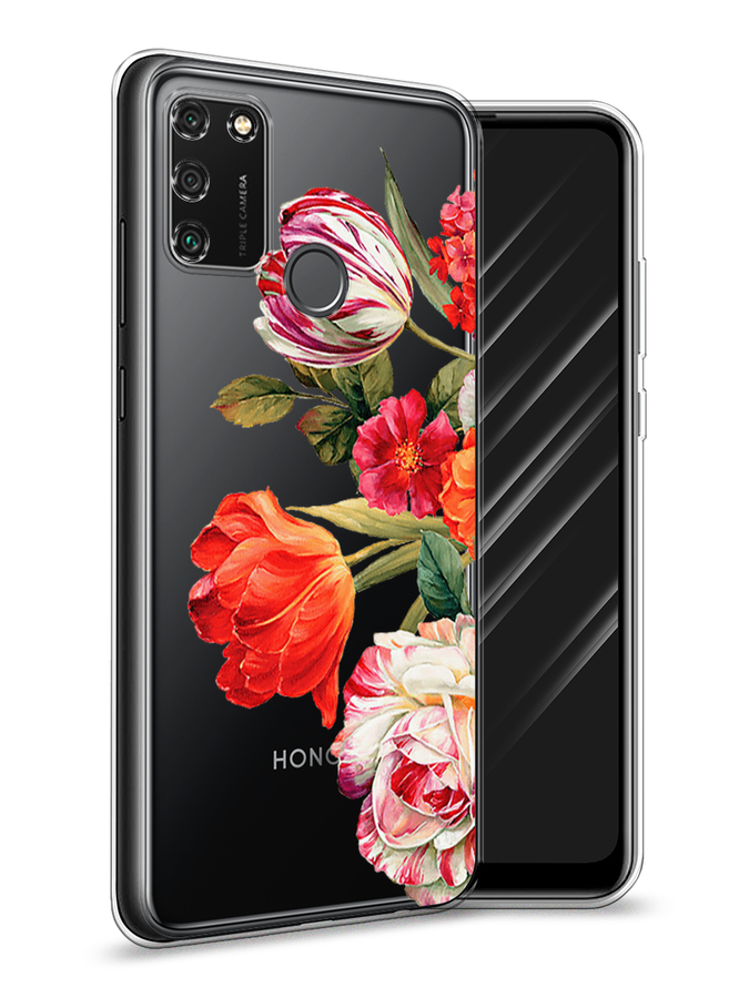 

Чехол Awog на Honor 9A "Весенний букет", Красный;розовый;зеленый, 612350-8