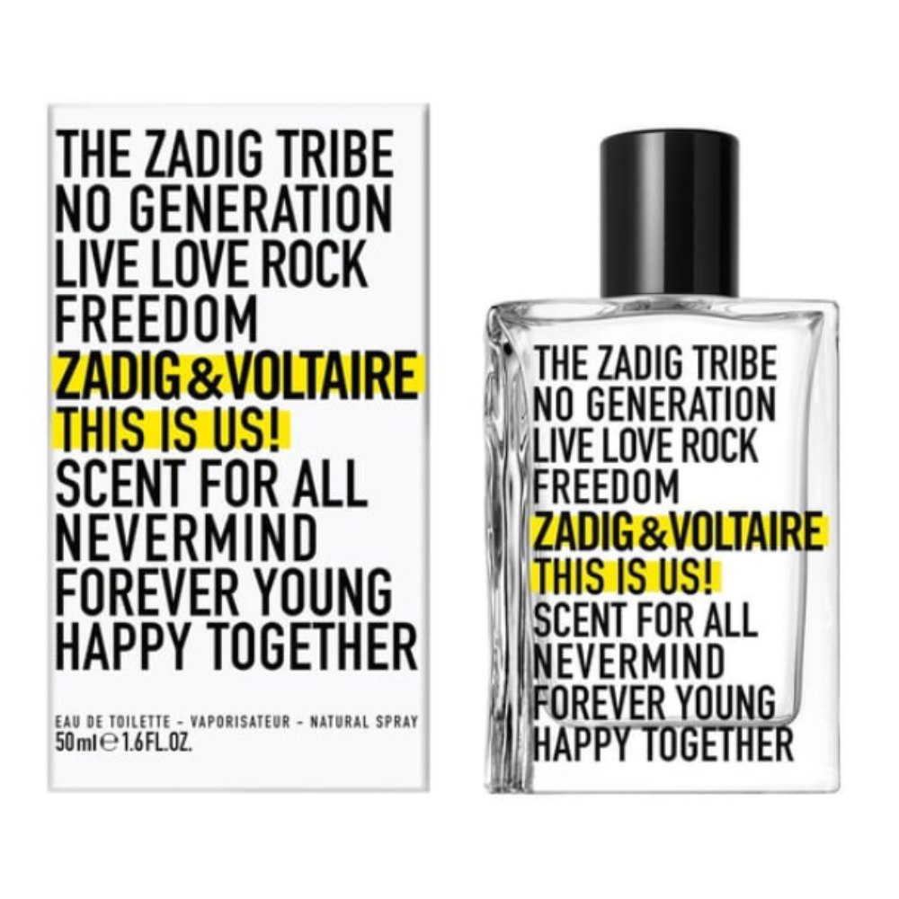 Туалетная вода Zadig & Voltaire унисекс This is Us 50мл