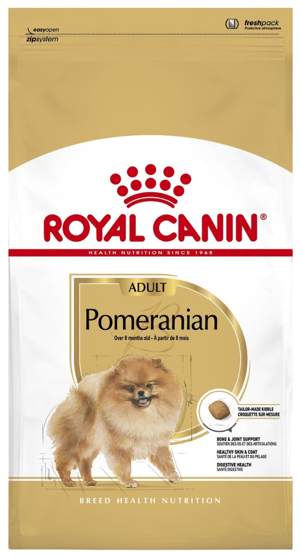 

Сухой корм для собак ROYAL CANIN Pomeranian Adult для померанских шпицев, 1,5 кг