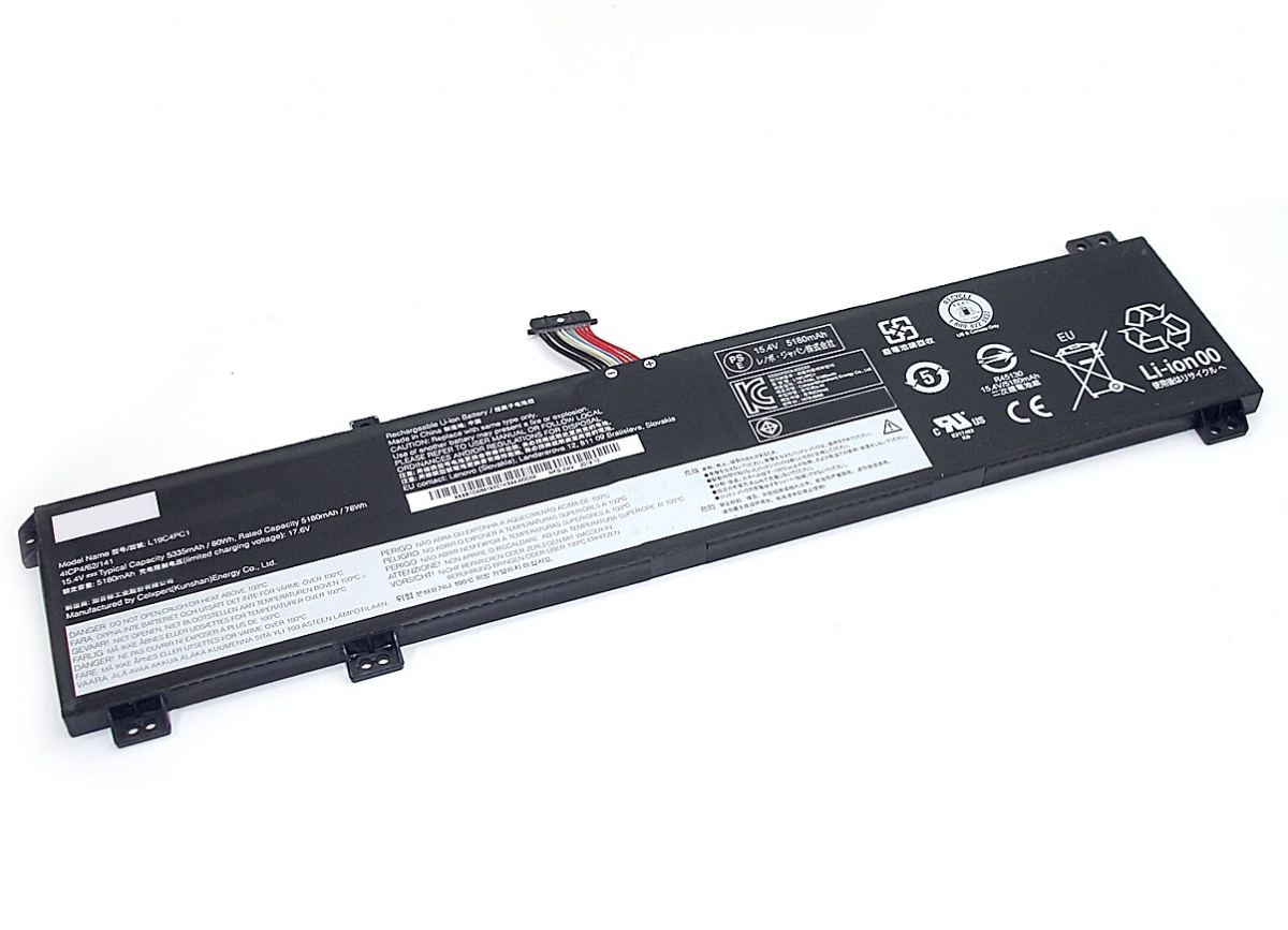 

Аккумуляторная батарея L19C4PC1 для ноутбука Lenovo Legion 5-15ARH05 Series, p/n: L19M4PC1