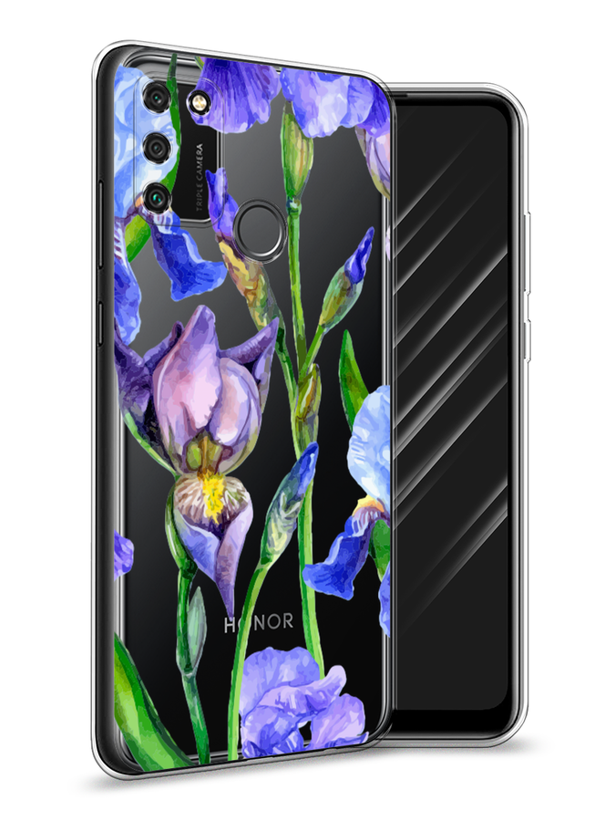 

Чехол Awog на Honor 9A "Синие ирисы", Фиолетовый;голубой;зеленый, 612350-8