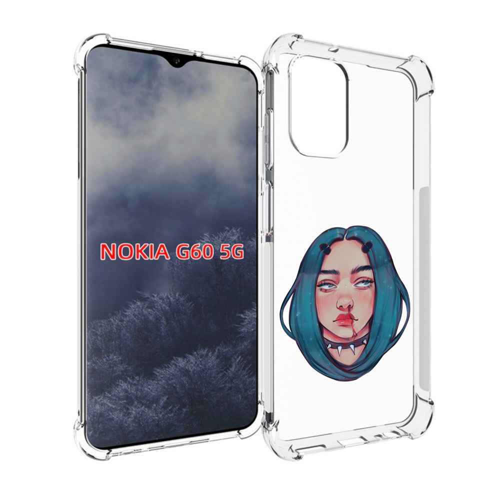 

Чехол MyPads грустная-девушка-с-синими-волосами для Nokia G60 5G, Прозрачный, Tocco