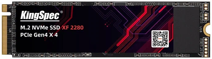 

Внутренний SSD накопитель KingSpec XF Series (XF-2TB) M.2 2 Тб черный