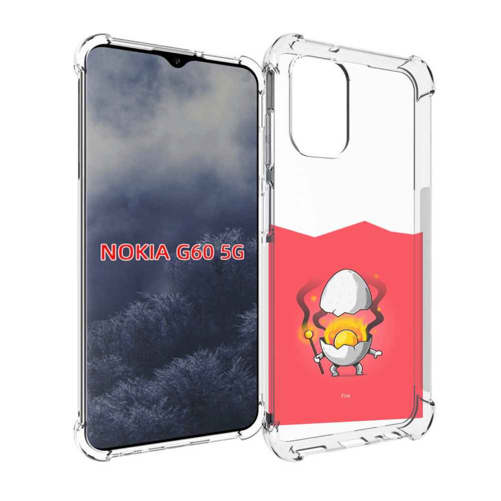 

Чехол MyPads горелое яйцо для Nokia G60 5G, Прозрачный, Tocco