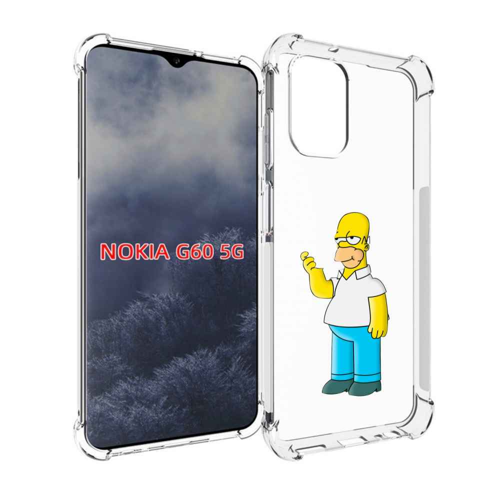 

Чехол MyPads гомер-симпсон для Nokia G60 5G, Прозрачный, Tocco