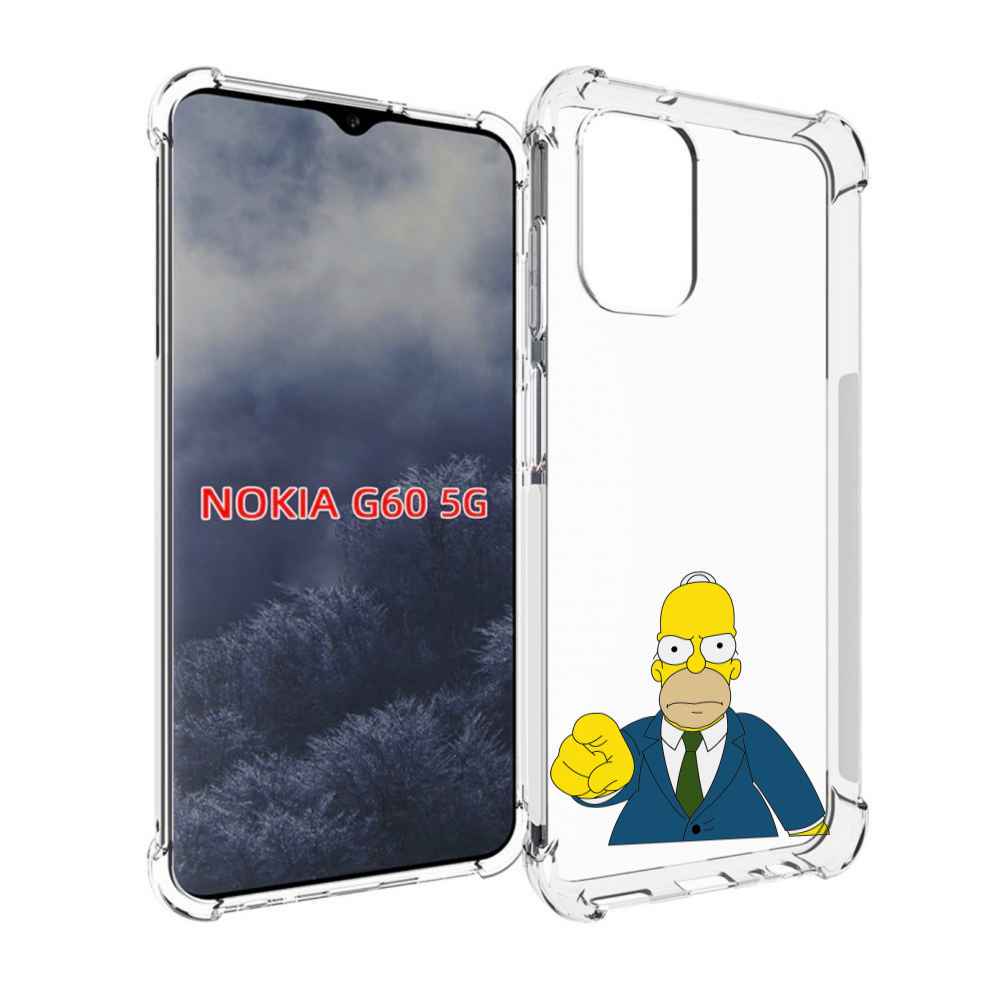 

Чехол MyPads гомер-злой для Nokia G60 5G, Прозрачный, Tocco