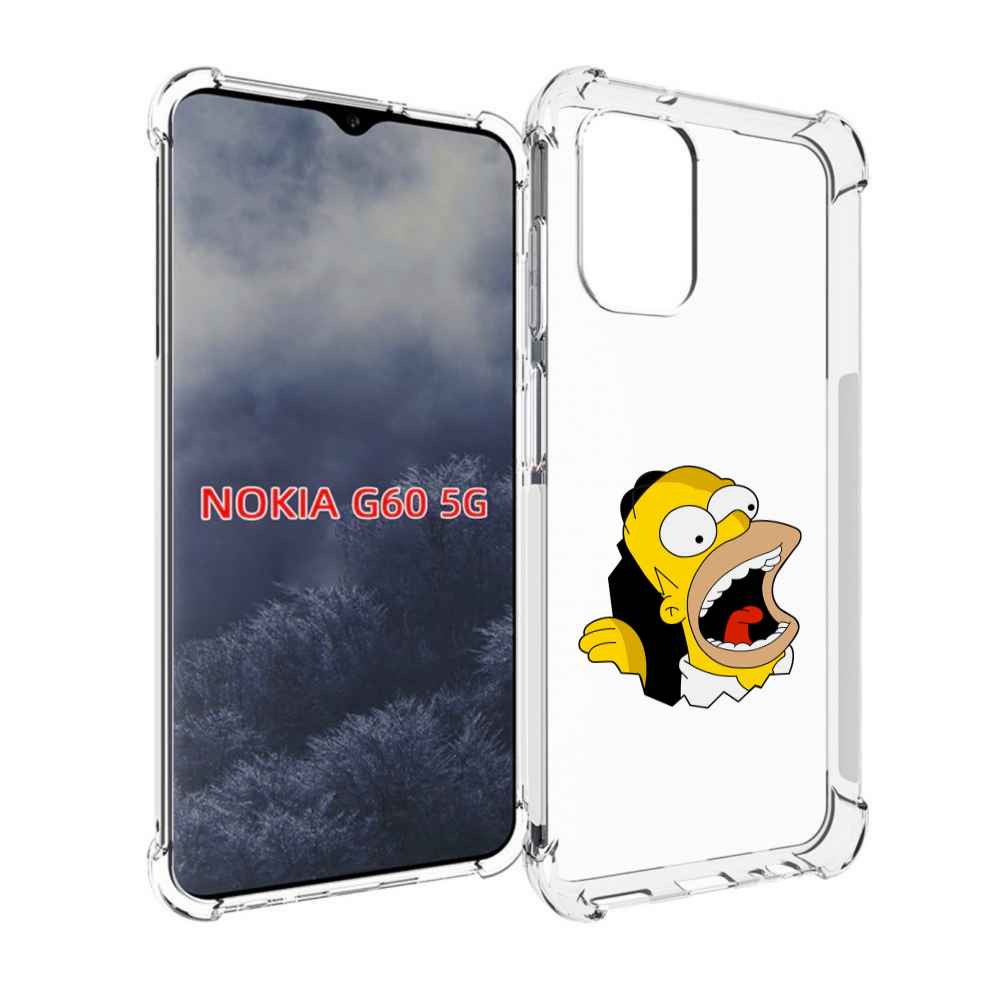 

Чехол MyPads гомер-голодный для Nokia G60 5G, Прозрачный, Tocco