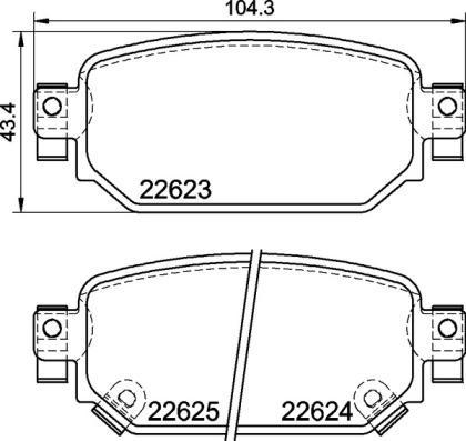 

Колодки зад.MAZDA CX-3 18= () 1шт BREMBO P49063