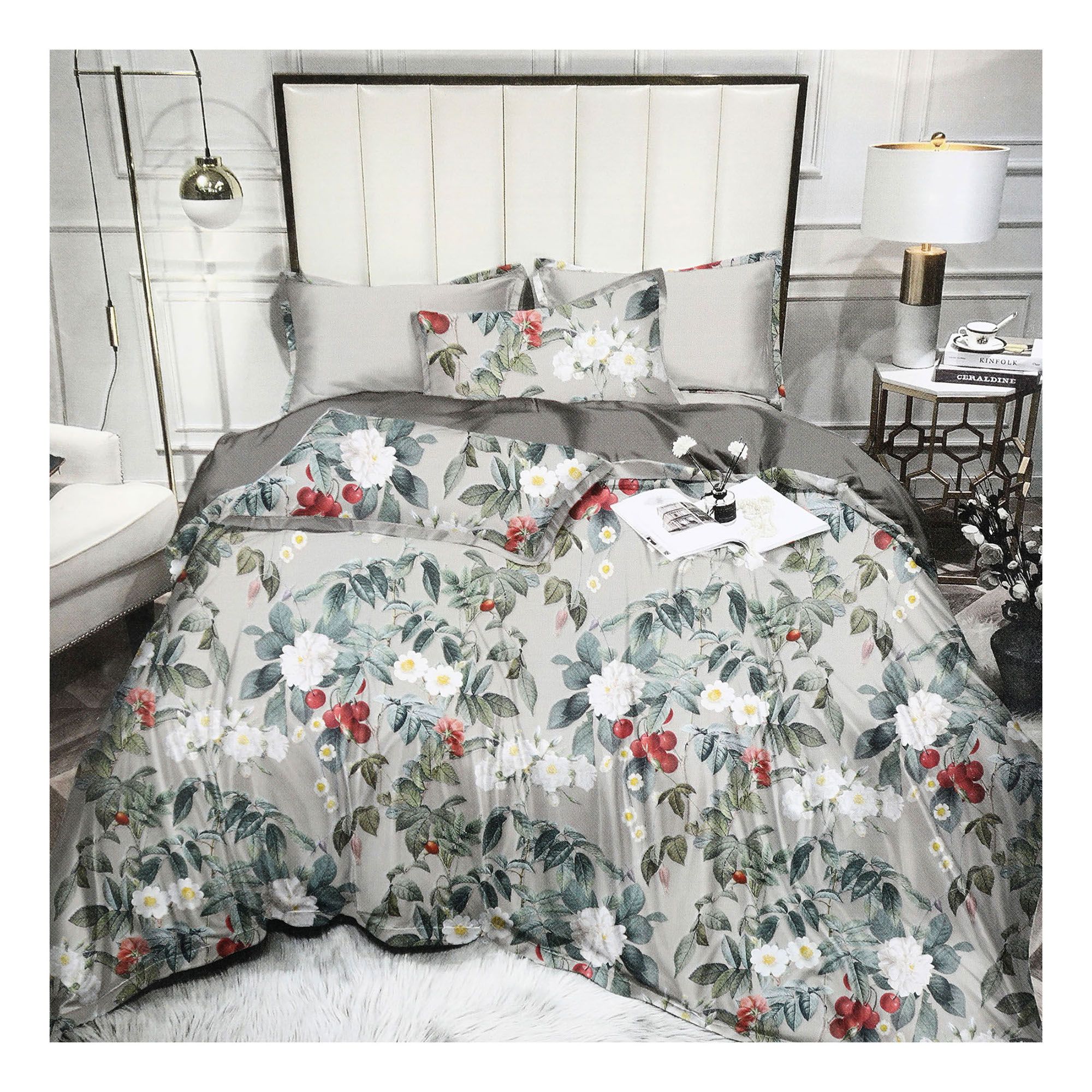 

Комплект постельного белья Wonne Traum Elegance Cherry Blossom полутораспальный разноцвет