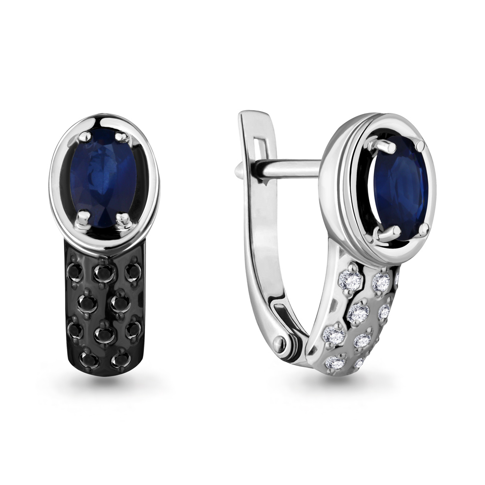 

Серьги из белого золота с бриллиантом Aquamarine Aquamarine 942361Ч_585_бз, 942361Ч_585_бз
