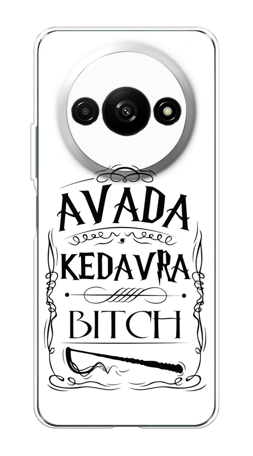

Чехол на Redmi A3 "Avada kedavra bitch", Белый;серый;черный, 321250-1