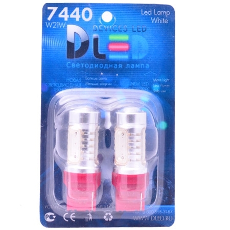 

Светодиодная автомобильная лампа W21W-T20-7440-W3х16d-11W + Линза CREE (красная) 2 лампы, W21W - T20 - 7440 - W3х16d - 11W + Линза CREE (красная) красная
