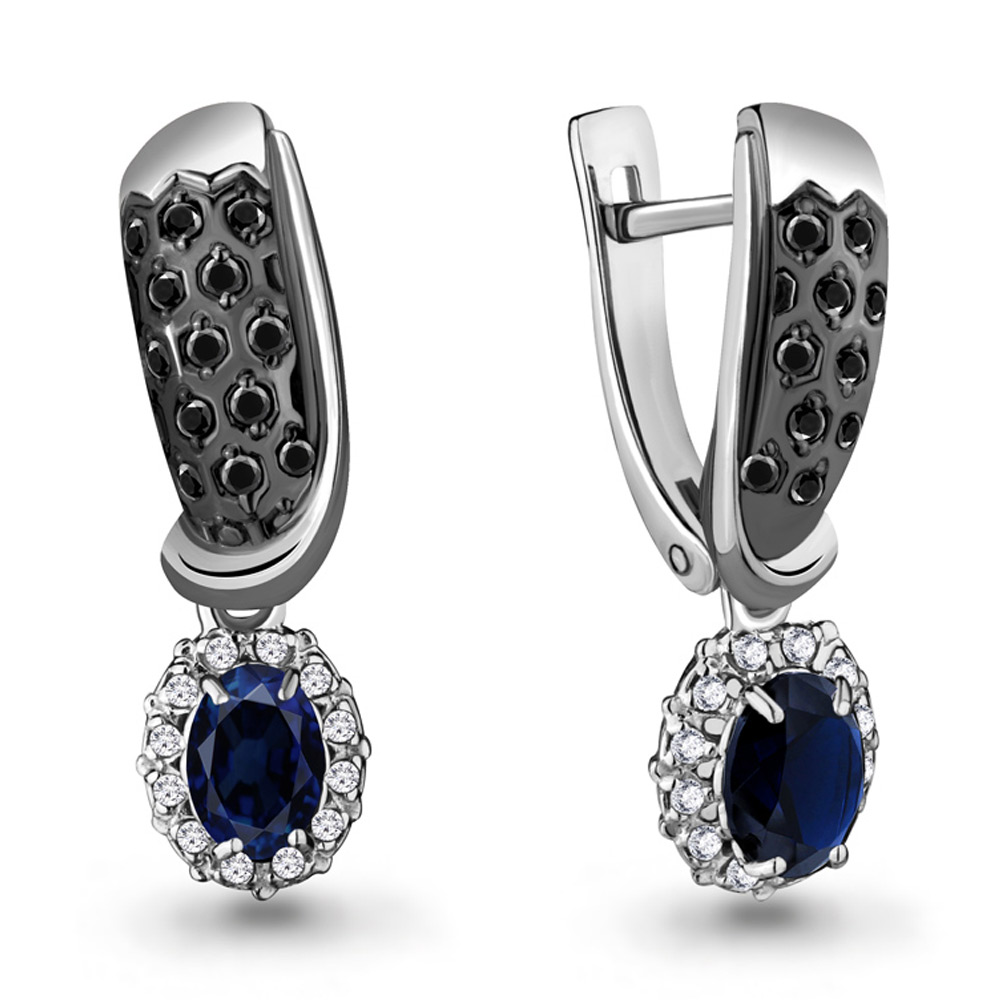

Серьги из белого золота с бриллиантом Aquamarine Aquamarine 942359АЧ_585_бз, 942359АЧ_585_бз