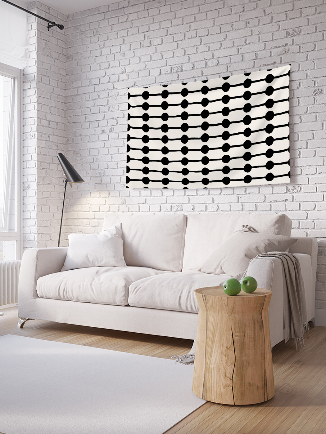 

Горизонтальное фотопанно JoyArty Монохромный бисер, из ткани, 100х150 см