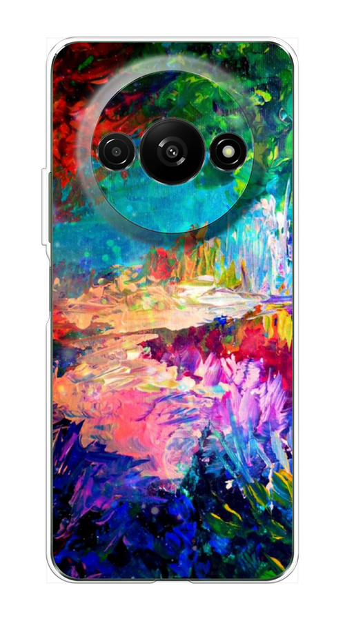 

Чехол на Redmi A3 "Лес-гуашь", Синий;розовый;зеленый, 321250-1