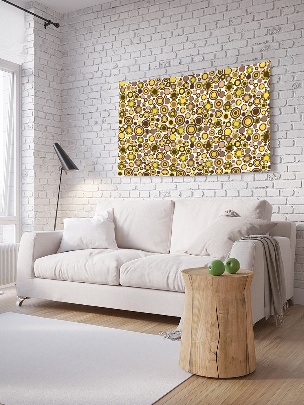 

Горизонтальное фотопанно JoyArty Круговые переливы, из ткани, 150х200 см