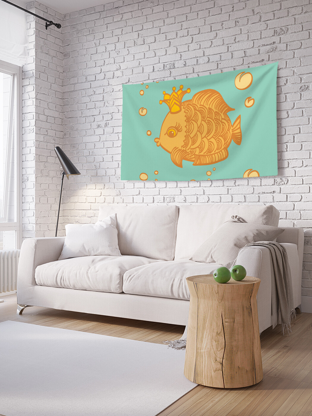 

Горизонтальное фотопанно JoyArty Королевская рыбка, из ткани, 150х200 см
