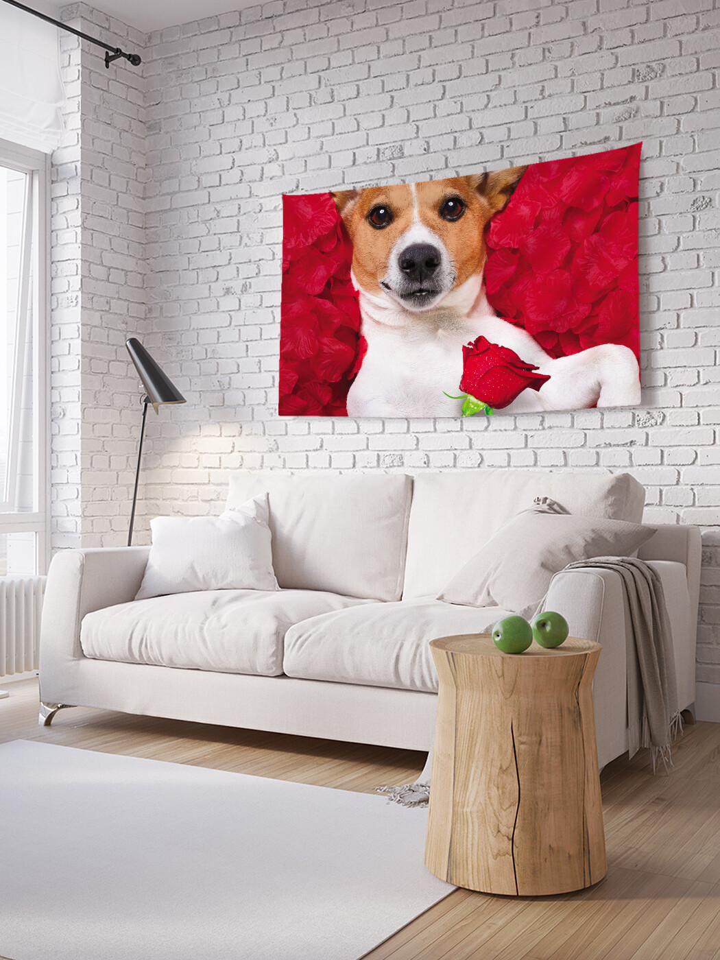 

Горизонтальное фотопанно JoyArty Зая, я тебя люблю, из ткани, 150х200 см