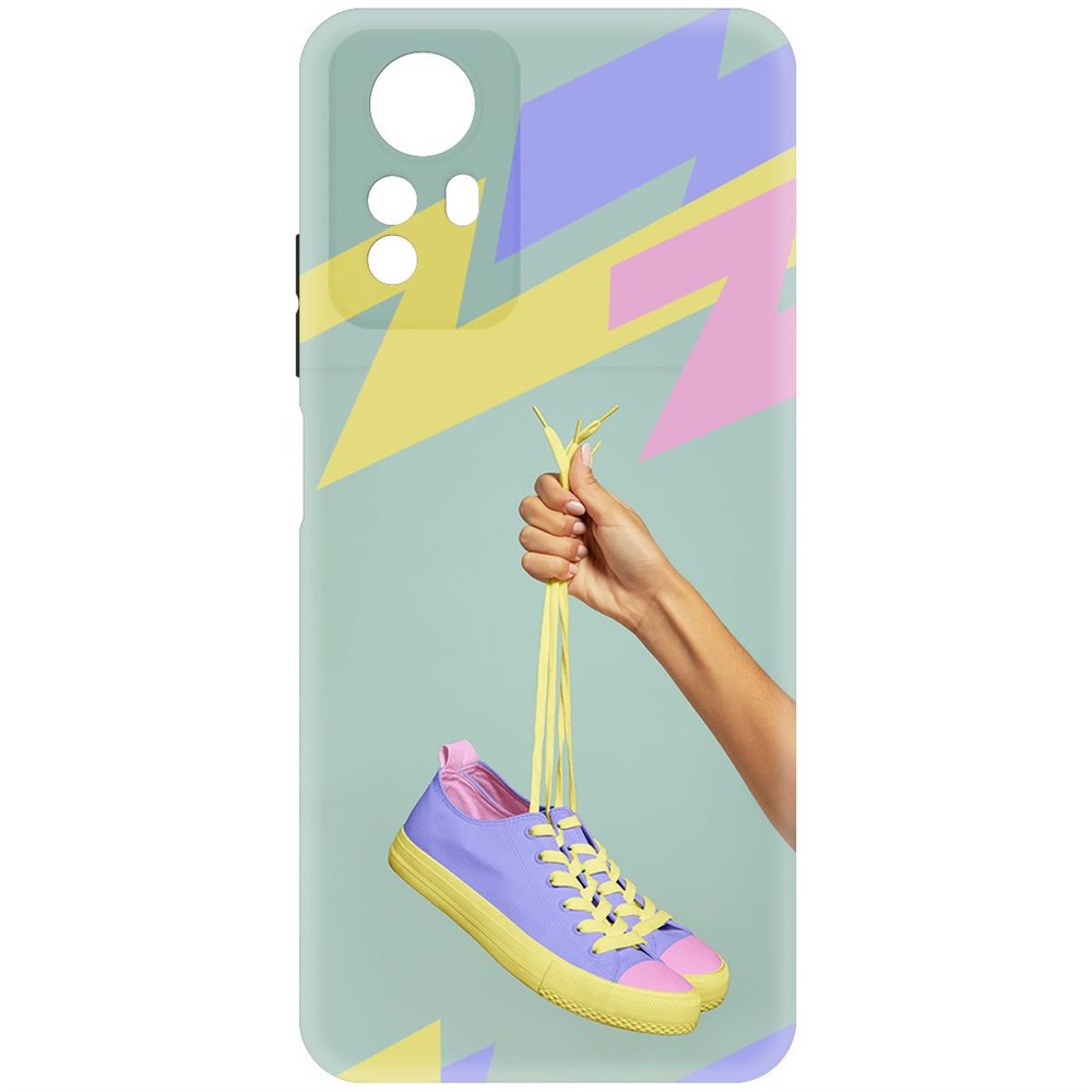 

Чехол-накладка Soft Case Кроссовки женские Цветные для Xiaomi Redmi Note 12S черный