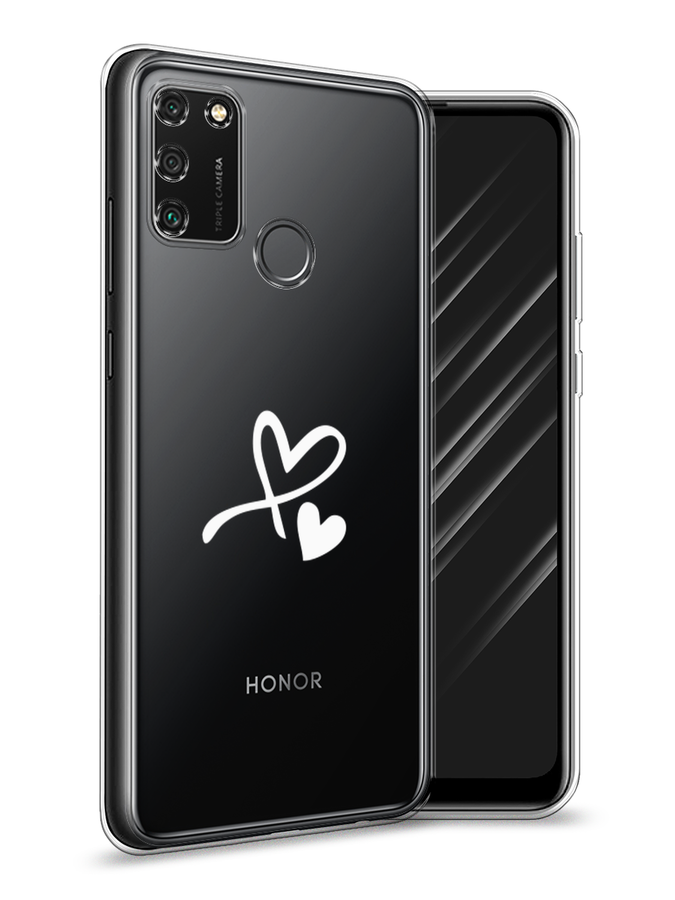 

Чехол Awog на Honor 9A "Сердечко минимализм", Белый, 612350-6