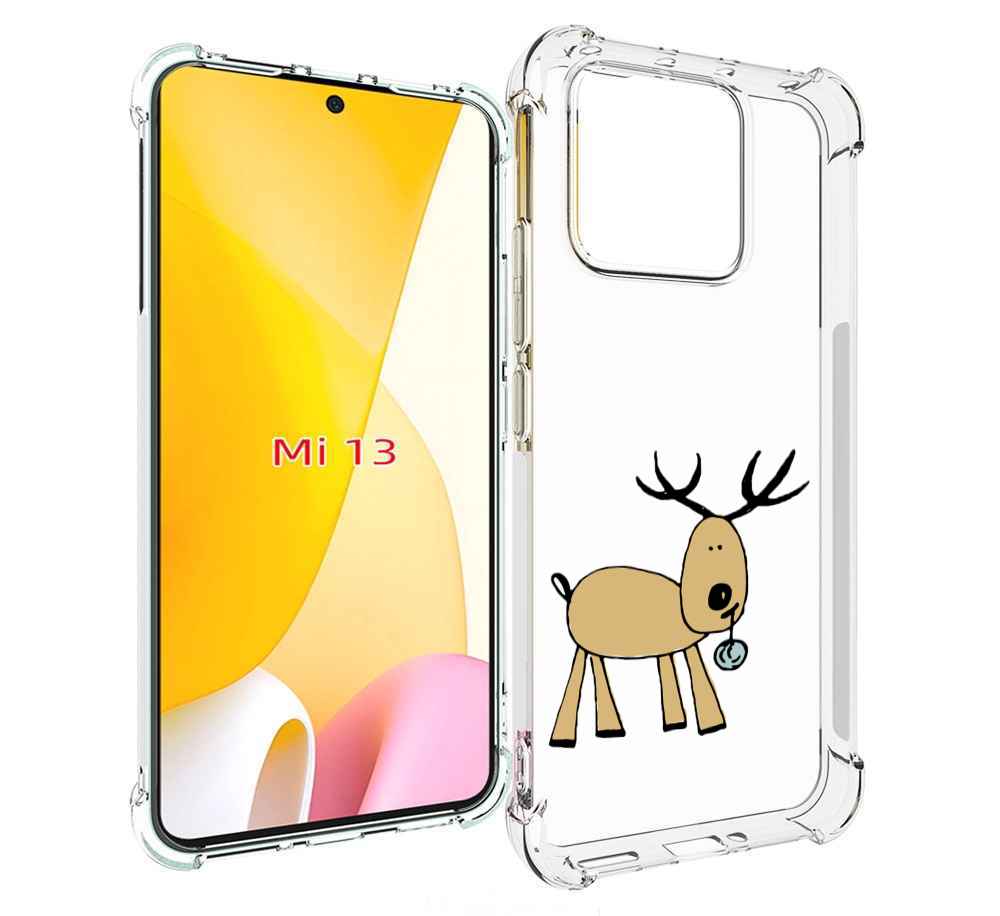 

Чехол MyPads Олень с шариком для Xiaomi 13, Прозрачный, Tocco