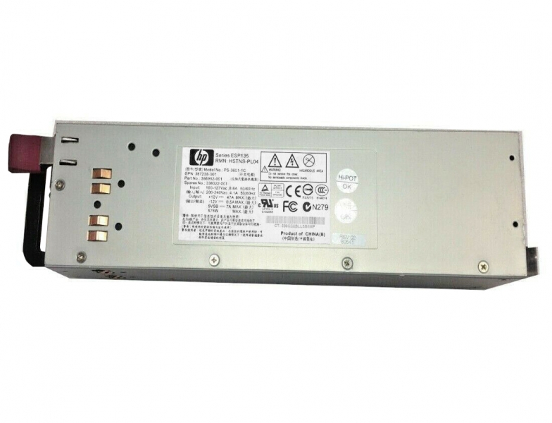 

Резервный Блок Питания HP 338022-001 575 Вт, Серебристый, 338022-001