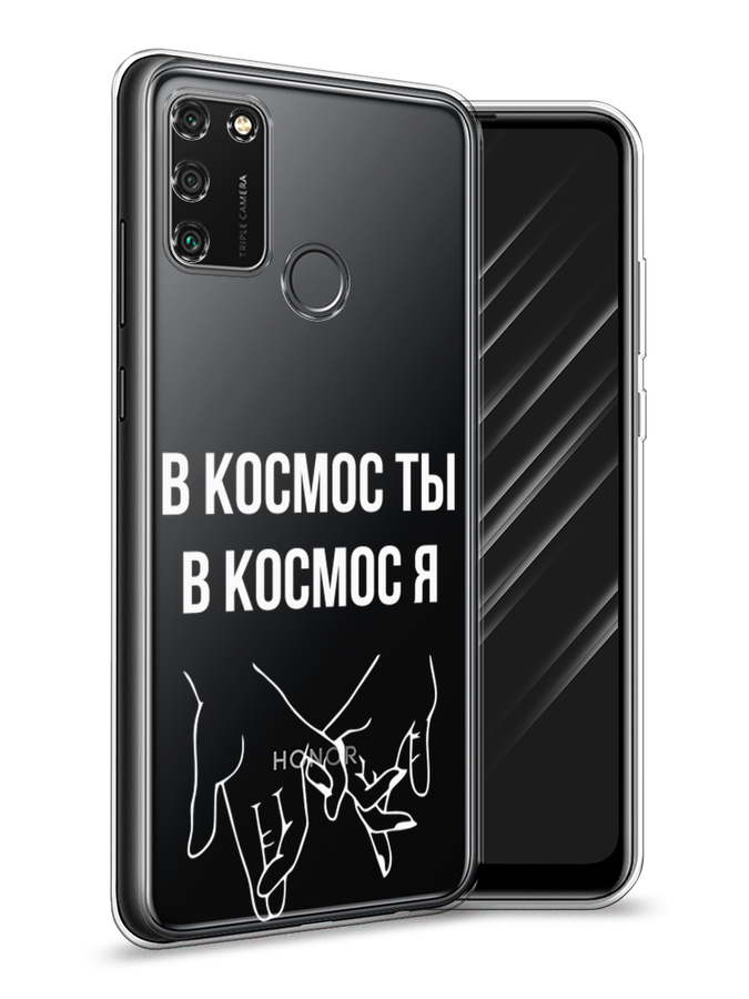 

Чехол Awog на Honor 9A "В космос ты В космос я", Прозрачный;белый;серый, 612350-6