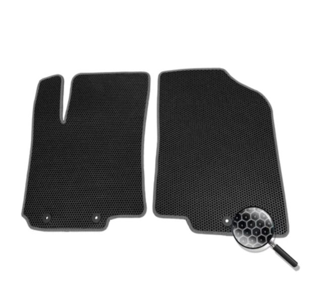 

Передние коврики EVA для Volkswagen Phaeton 2002-2016 long, черный, серый кант, EV46032R