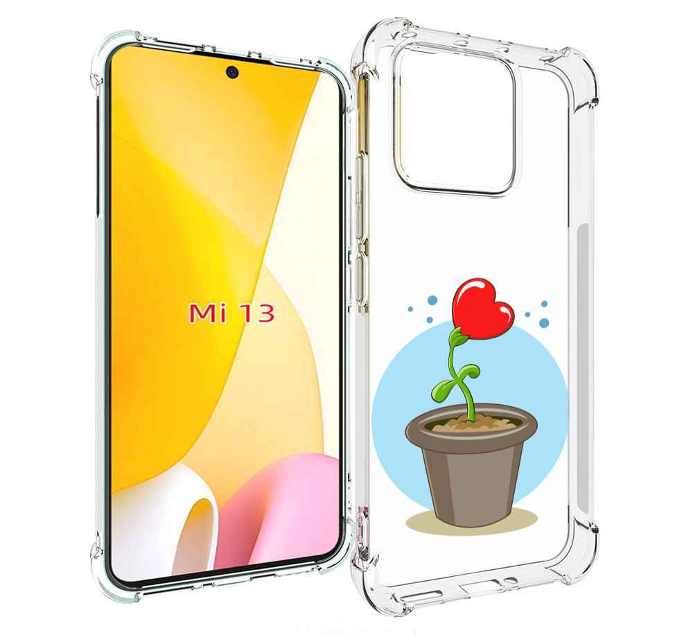 

Чехол MyPads Растение любви 14 февраля для Xiaomi 13, Прозрачный, Tocco