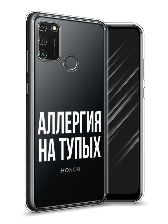 

Чехол Awog на Honor 9A "Аллергия на тупых", Прозрачный;бежевый, 612350-6