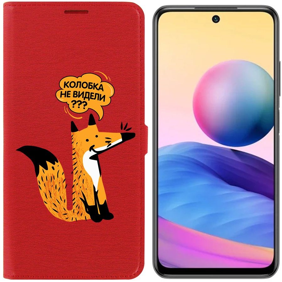 Чехол-книжка Eco Book для Xiaomi Redmi Note 10T Лиса