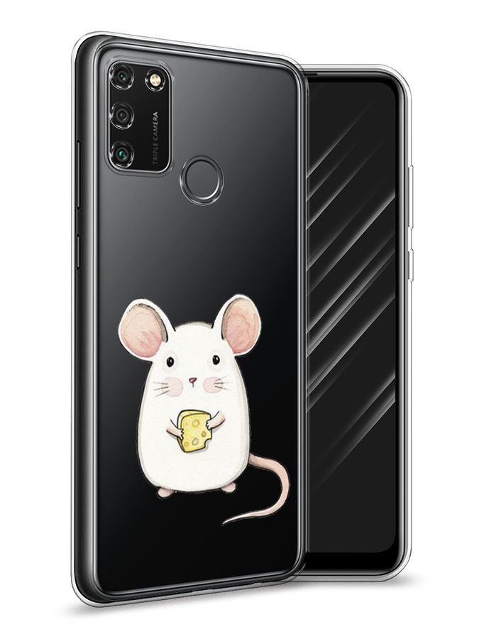 

Чехол Awog на Honor 9A "Мышка", Белый;розовый;прозрачный, 612350-1
