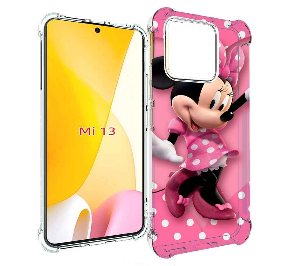 

Чехол MyPads Минни-Маус-в-сердце женский для Xiaomi 13, Прозрачный, Tocco