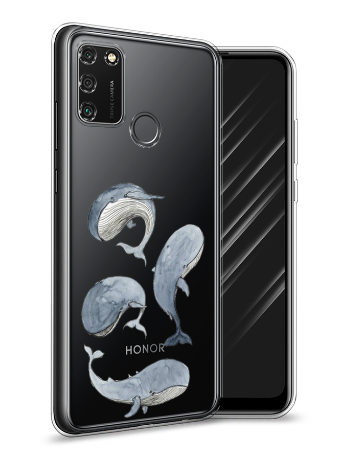 

Чехол Awog на Honor 9A "Киты", Белый;прозрачный;голубой, 612350-1