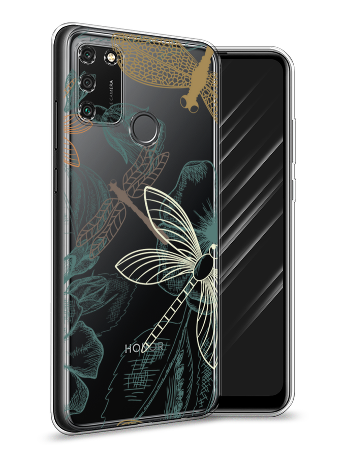 

Чехол Awog на Honor 9A "Тени стрекоз", Коричневый;зеленый;белый, 612350-8